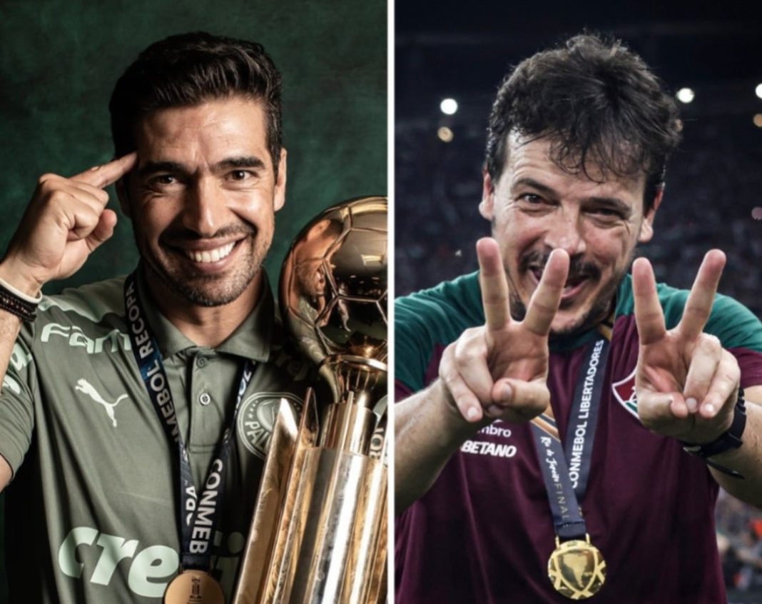 Abel Ferreira e Fernando Diniz estão na lista dos melhores técnicos do mundo.