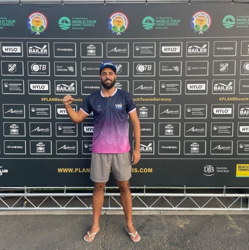 Capixaba Daniel Canellas representa o ES em competição internacional de beach tennis