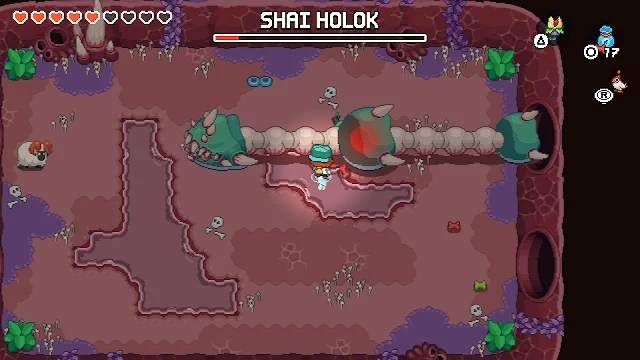 Cena de combate em Under the Island