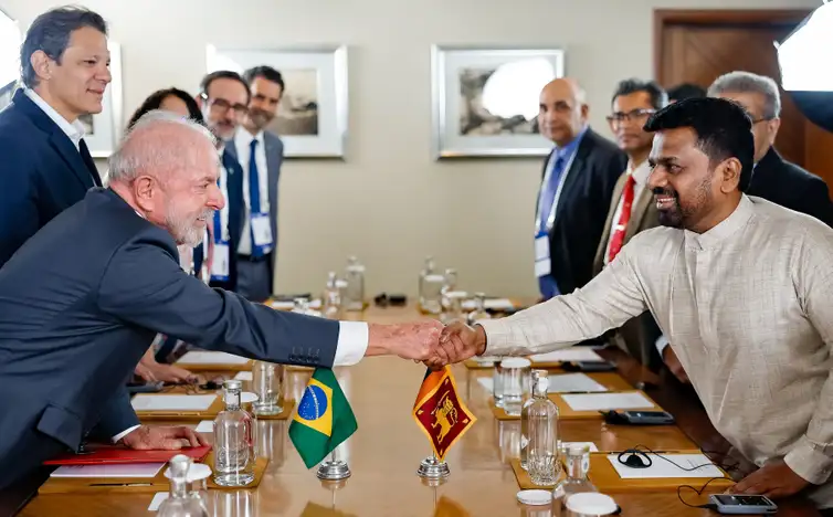 Ricardo Stuckert / PR 19.02.2026 - Presidente da República, Luiz Inácio Lula da Silva, durante reunião Bilateral com Presidente do Sri Lanka, Anura Kumara Dissanayake.
Nova Délhi - Índia. Foto: Ricardo Stuckert / PR